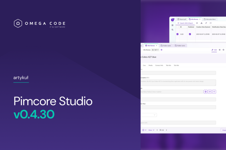 Pimcore Studio v0.4.30: Nowy interfejs, nowe możliwości. Poznaj przyszłość Product Information Management (PIM)